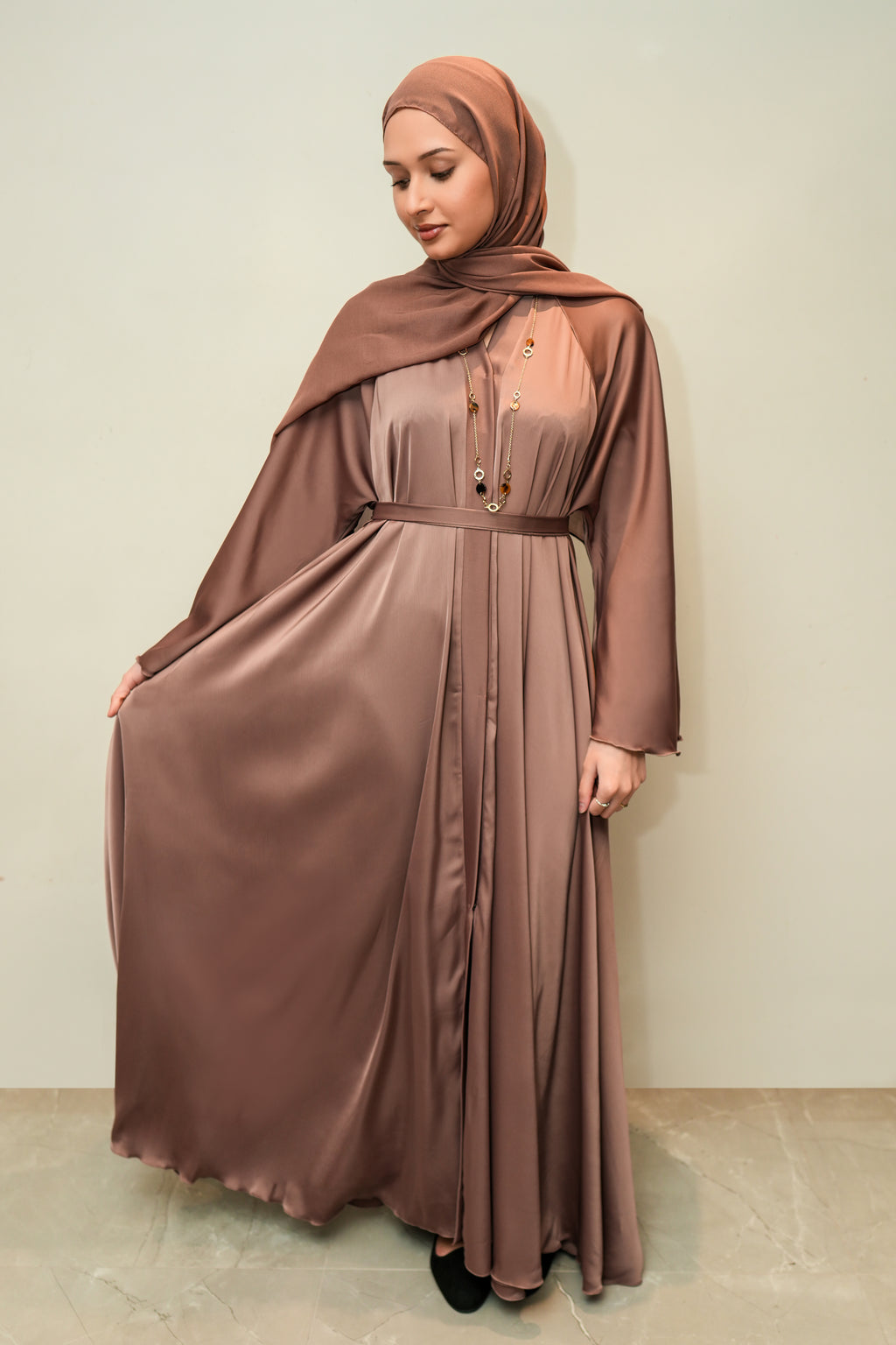 Dusky Pink Layla Abaya