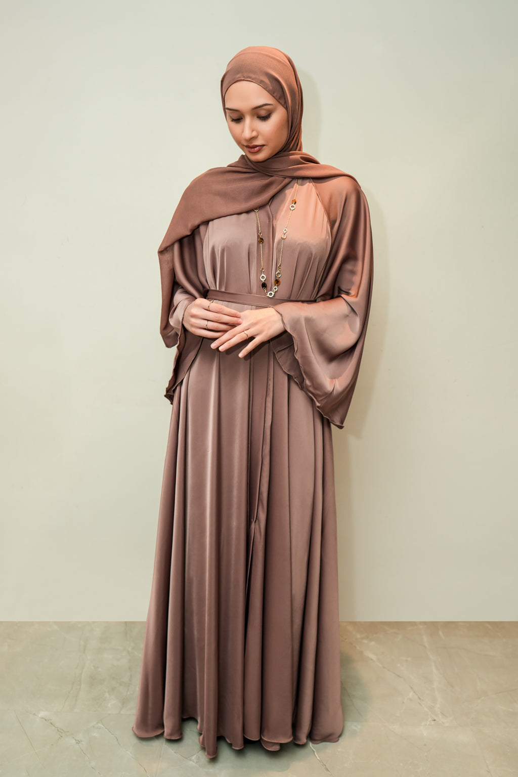 Dusky Pink Layla Abaya