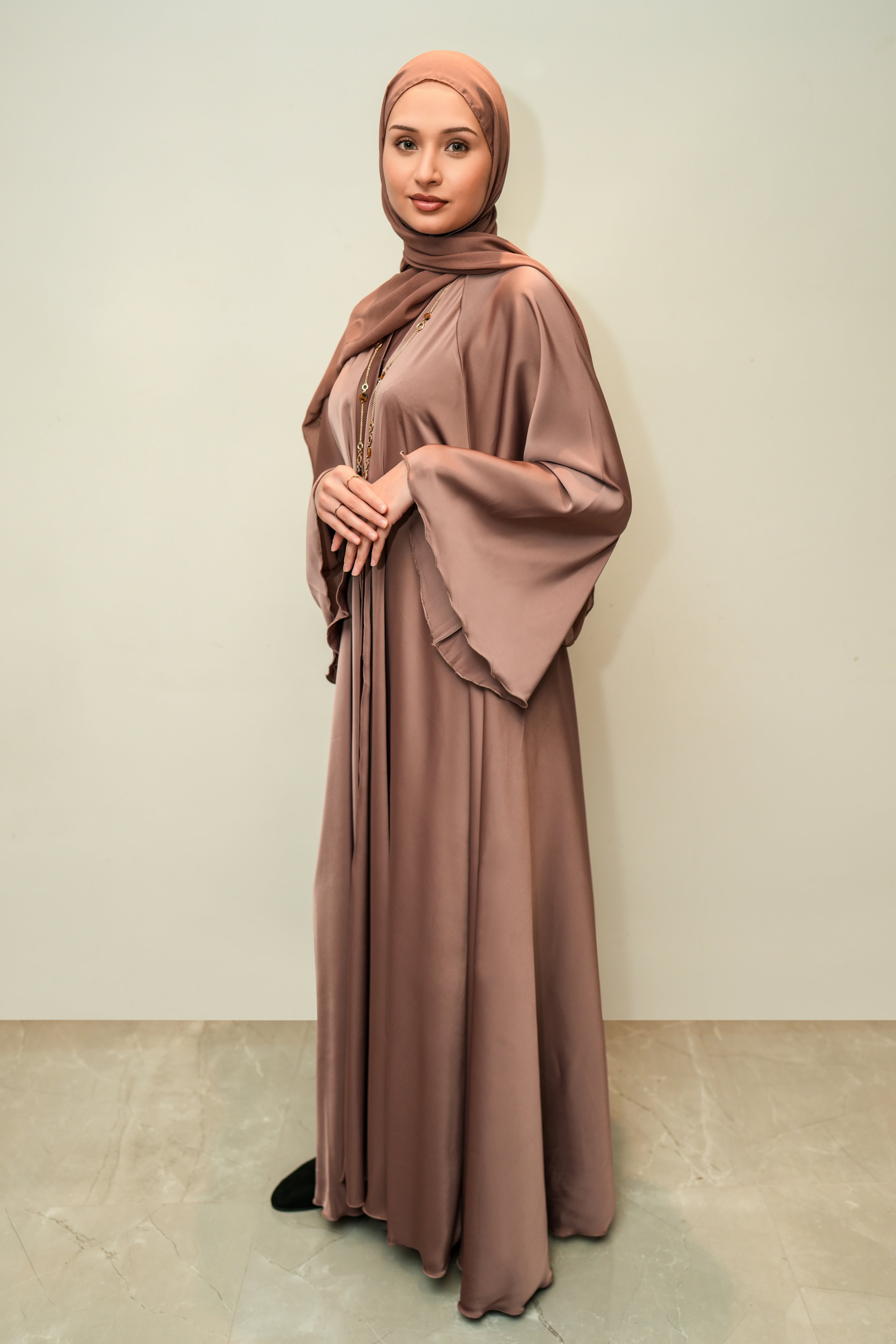 Dusky Pink Layla Abaya