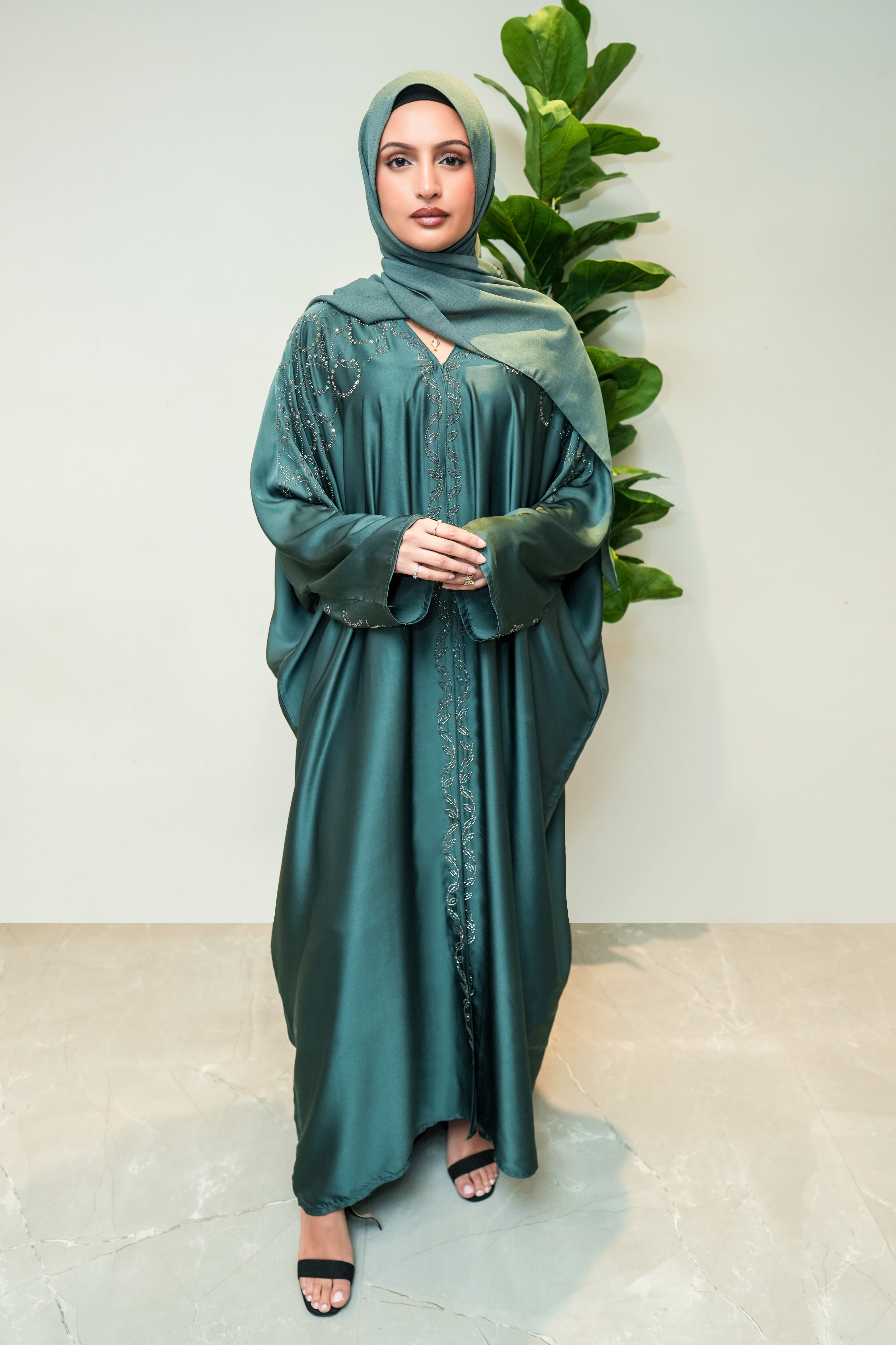 Green Zummurud Abaya