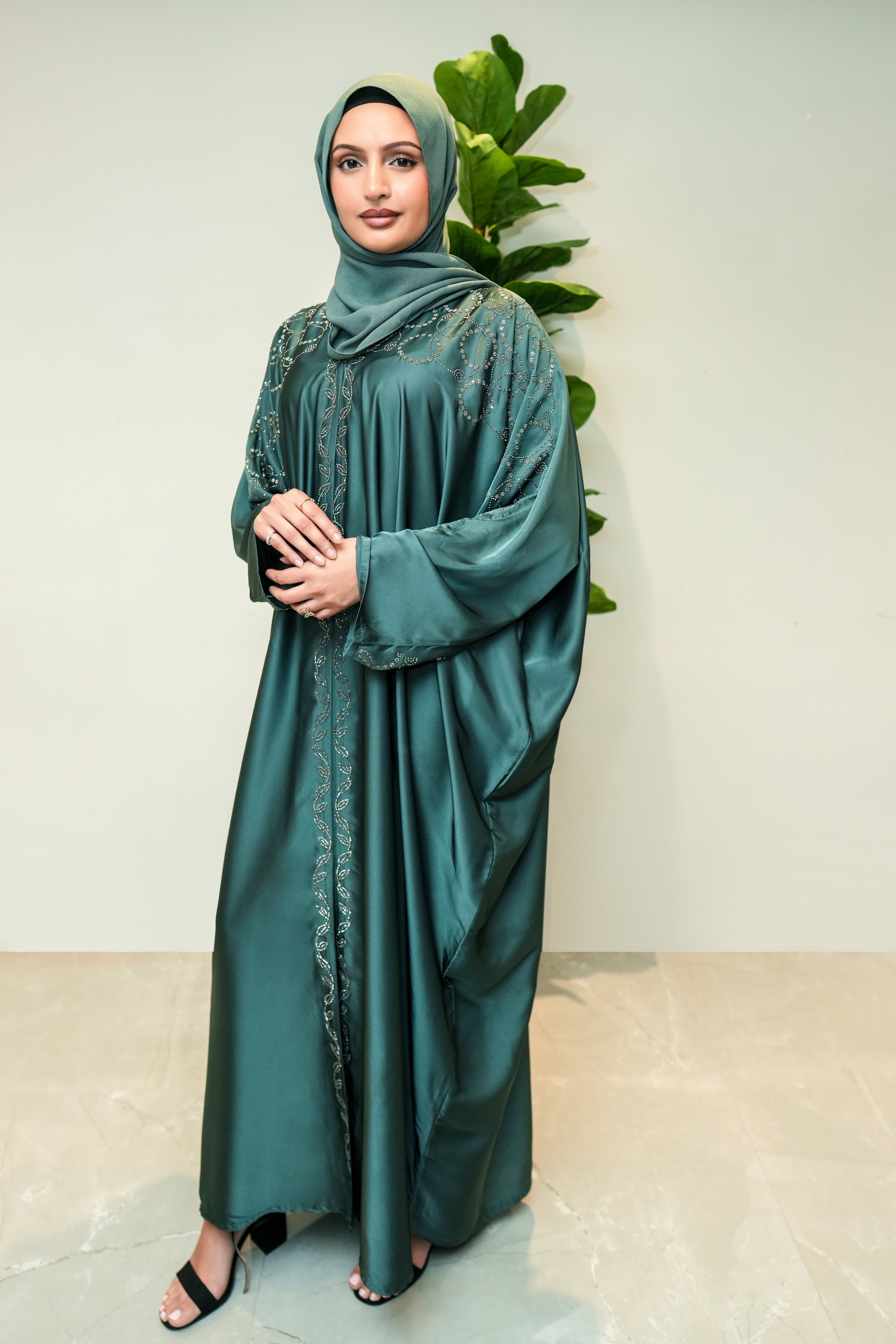 Green Zummurud Abaya