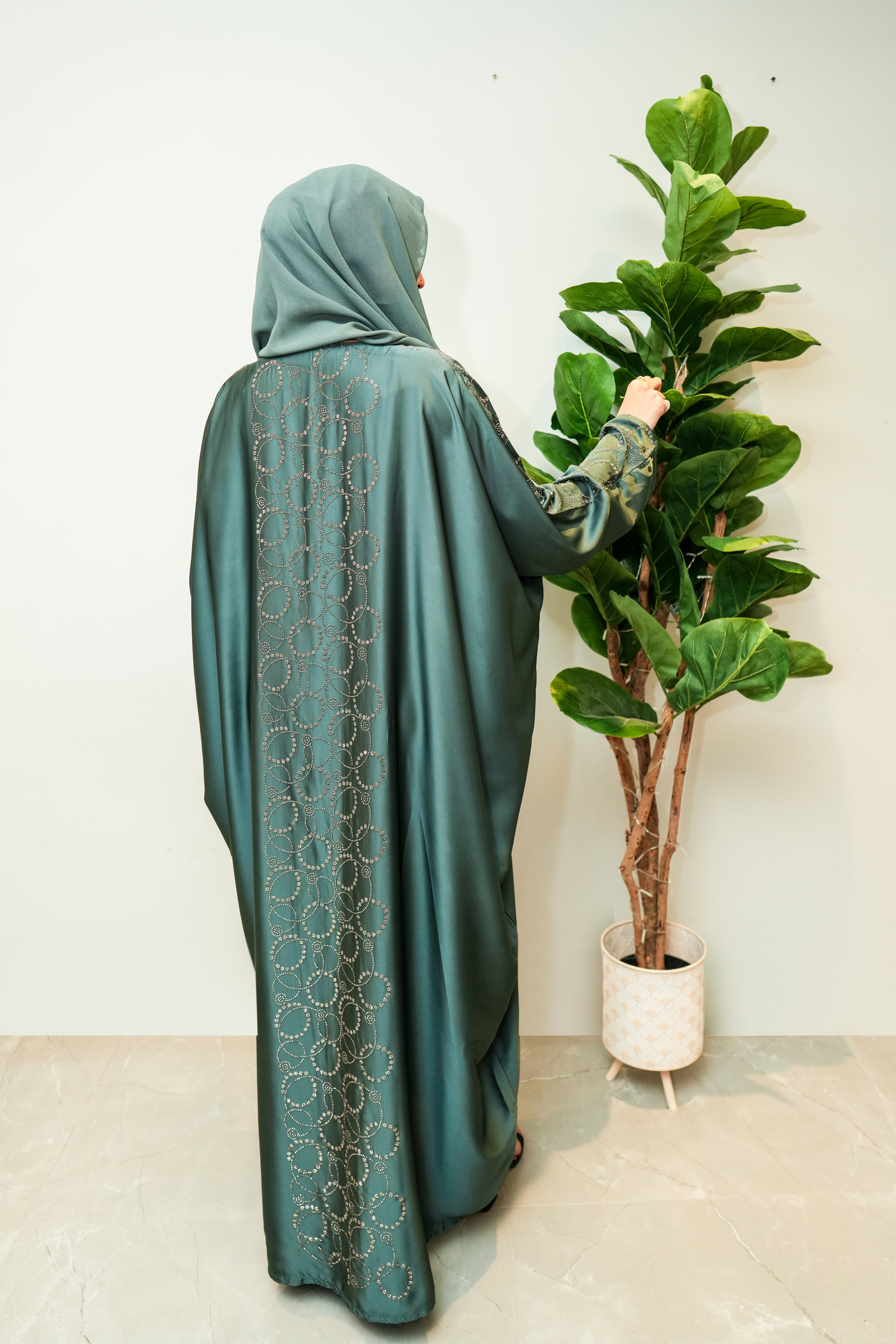 Green Zummurud Abaya