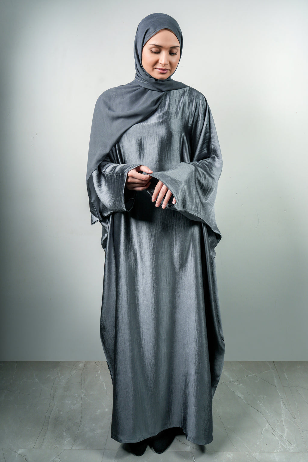 Grey Nur Abaya